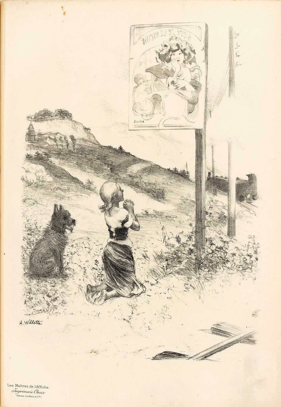 Dessin originel av Adolphe Léon Willette