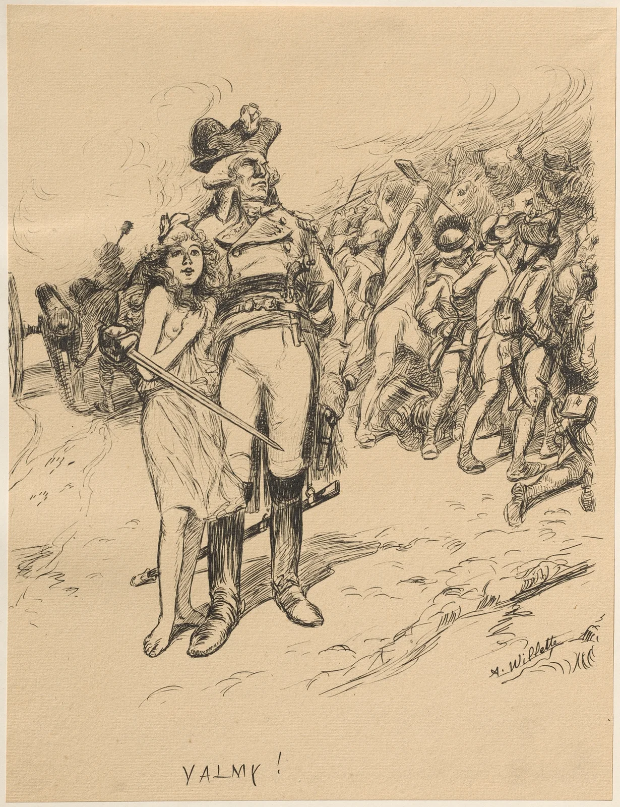 Valmy av Adolphe Léon Willette