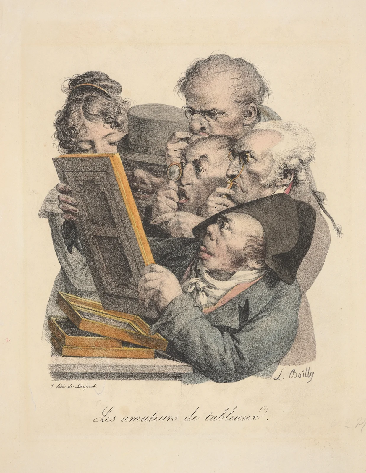 Les amateurs de tableaux (The amateur print collectors) av Louis-Léopold Boilly