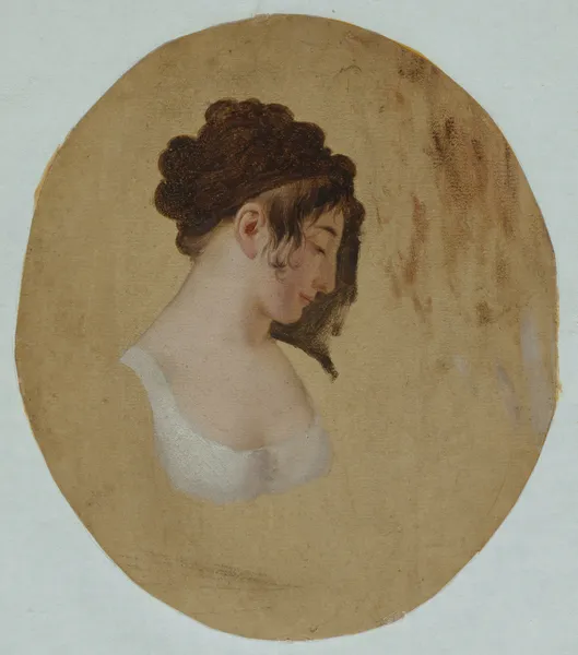 Profile of a Young Woman’s Head av Louis-Léopold Boilly