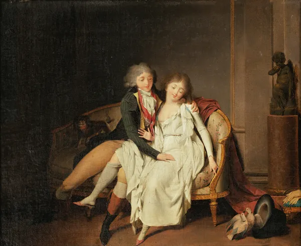 The lesson of conjugal union av Louis-Léopold Boilly