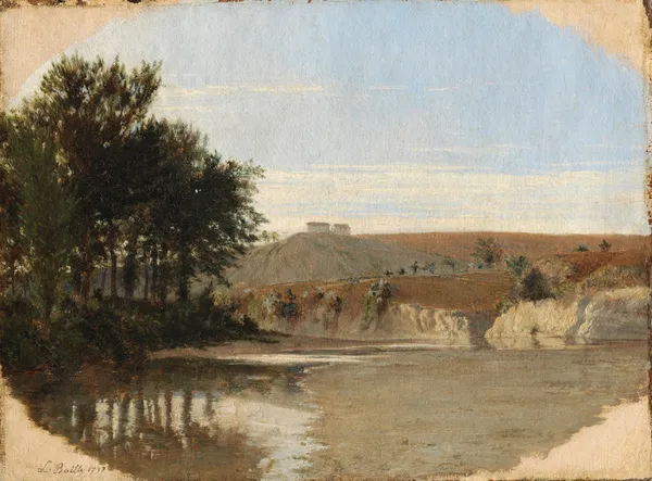 View of a Lake av Louis-Léopold Boilly