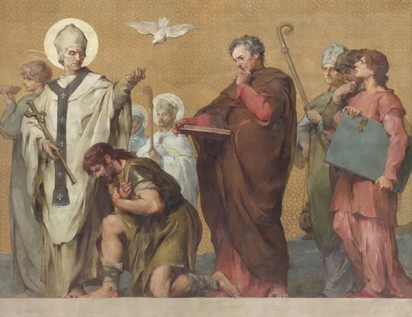 Procession carolingienne av Henri Leopold Lévy