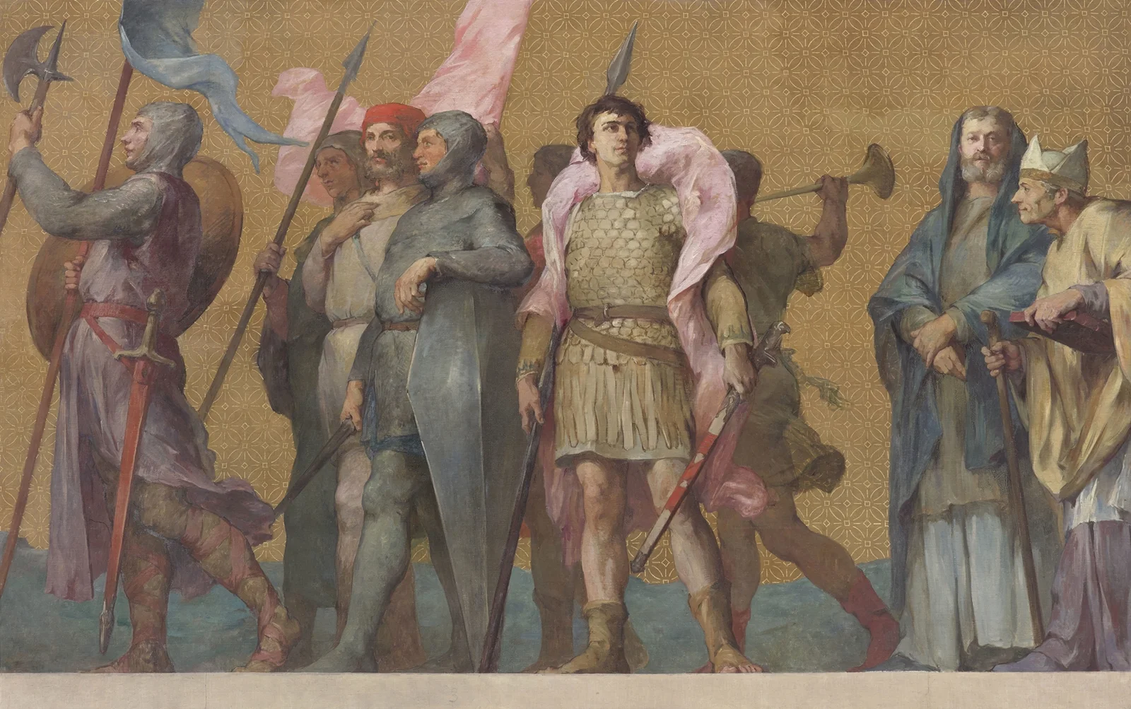 Procession carolingienne av Henri Leopold Lévy