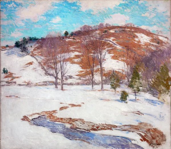 Snow in the Foothills av Willard Leroy Metcalf