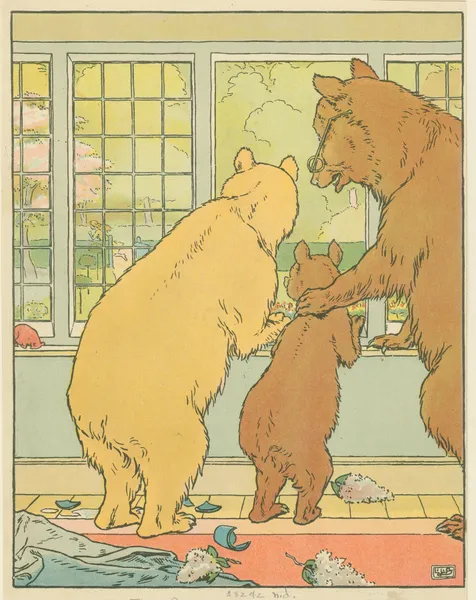 The bears watch from the window av Leonard Leslie Brooke