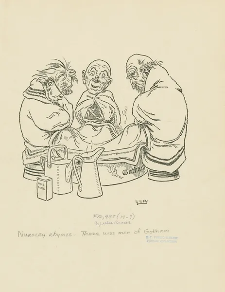 Three wise men of Gotham 2 av Leonard Leslie Brooke