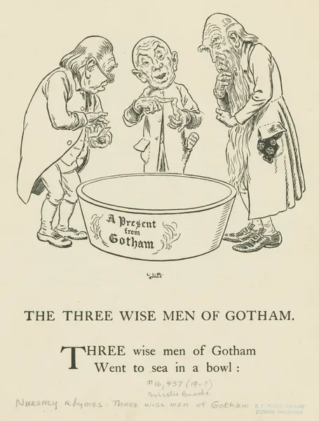 Three wise men of Gotham 3 av Leonard Leslie Brooke
