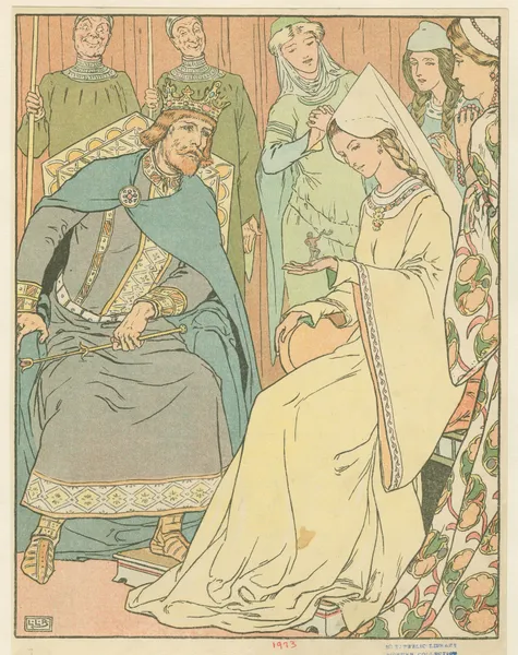 Tom Thumb with the king and queen av Leonard Leslie Brooke