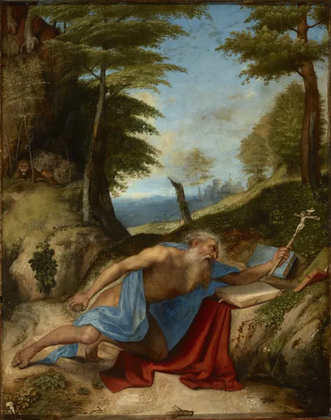 Saint Jerome Penitent av Lorenzo Lotto