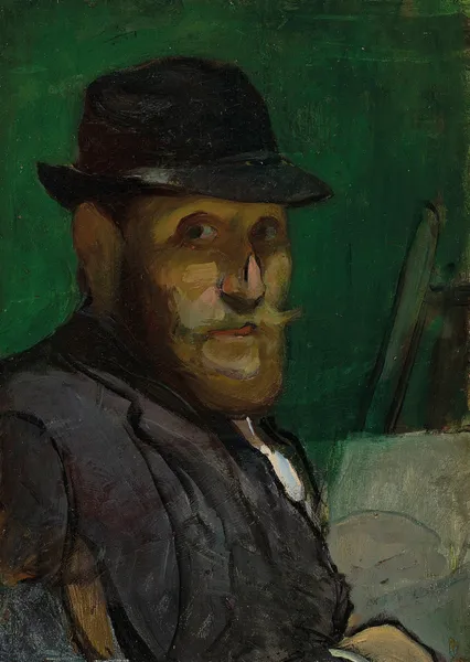 Autoportrait au chevalet av Louis Anquetin