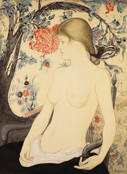 Portrait de Juliette Vary av Louis Anquetin