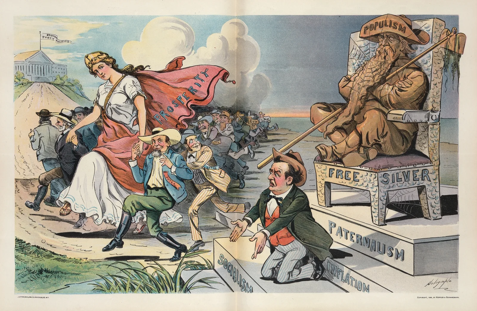 Deserting the old idol av Louis Dalrymple