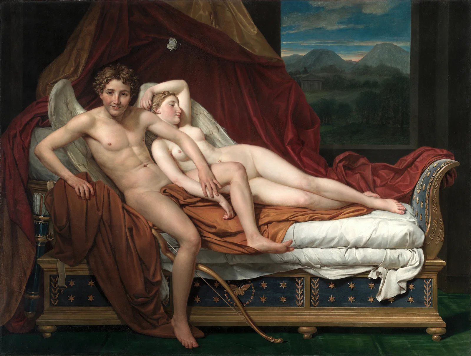 Cupid and Psyche av Jacques Louis David