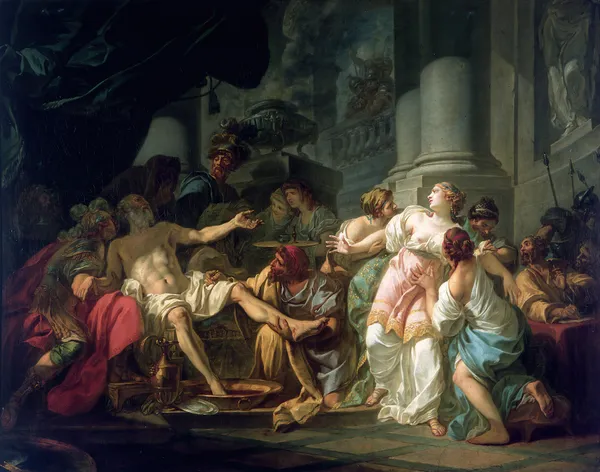 The Death Of Seneca av Jacques Louis David