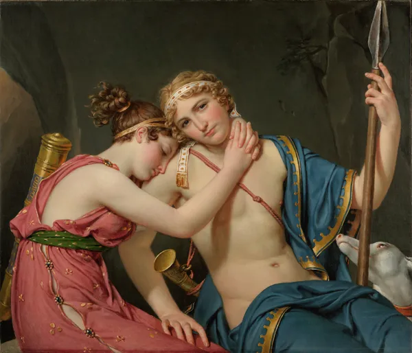 The Farewell Of Telemachus And Eucharis av Jacques Louis David