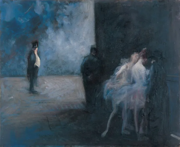 Backstage―Symphony in Blue av Jean-Louis Forain