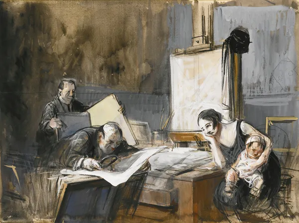 The Print Dealer av Jean-Louis Forain