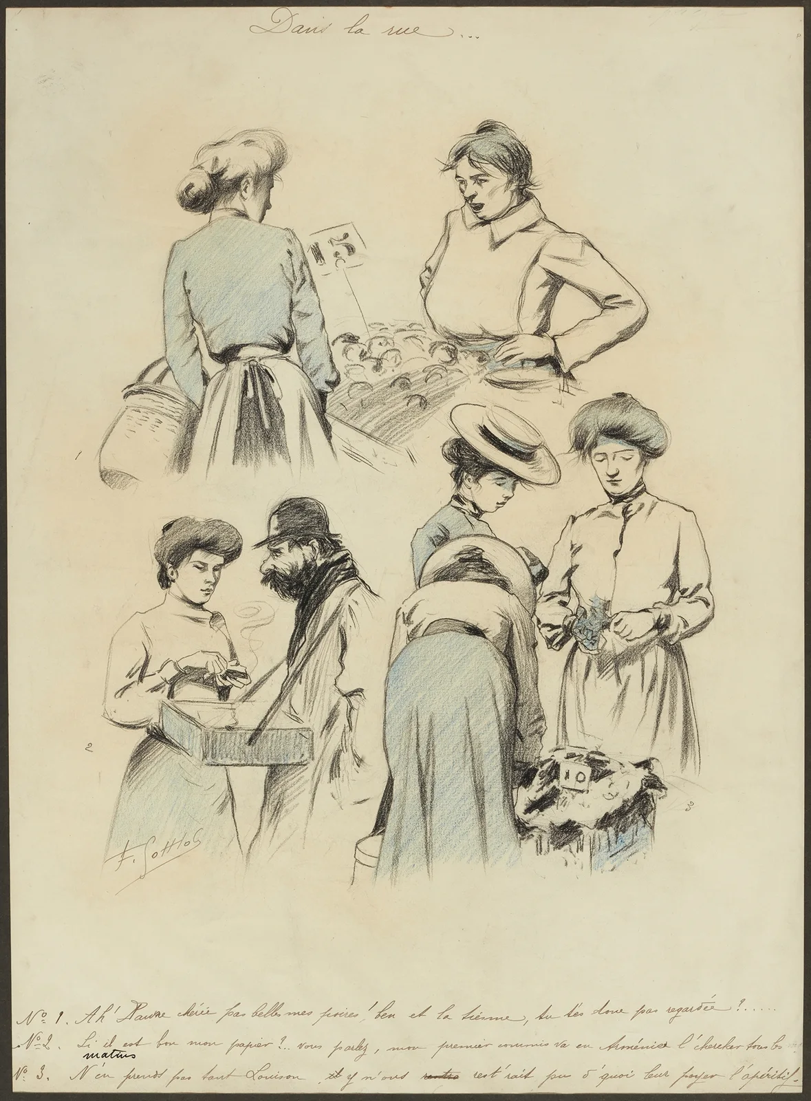 Dans la rue av Fernand Louis Gottlob