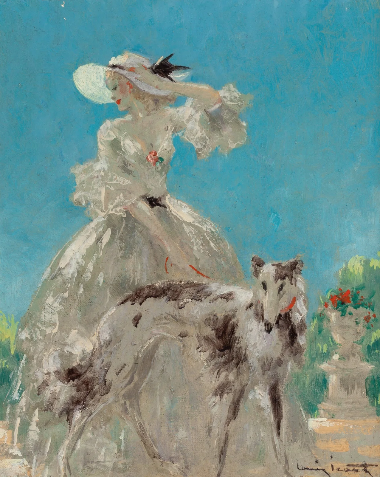 À Versailles av Louis Icart
