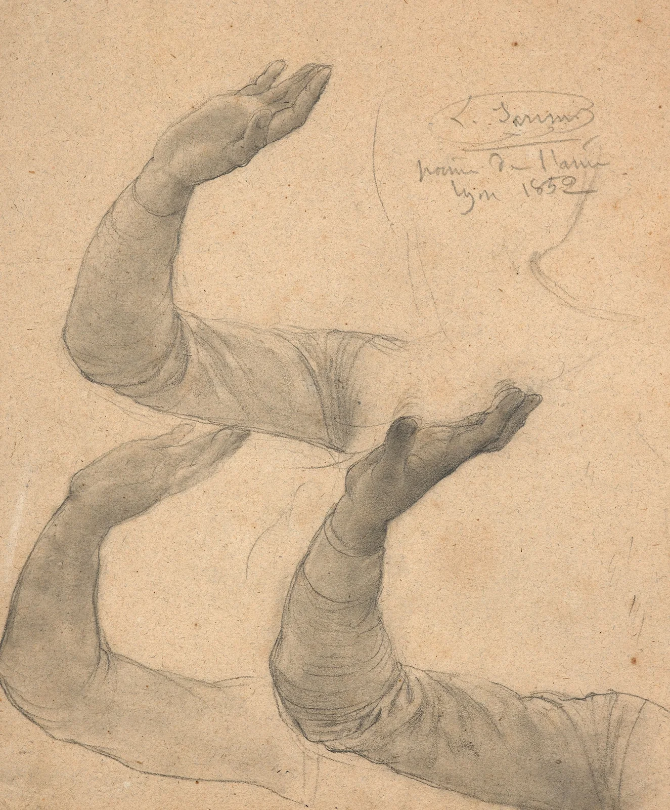 Study for ‘L’Idéal’ av Louis Janmot