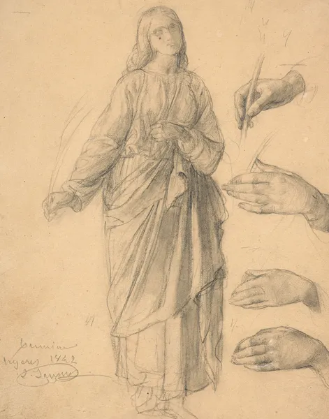 Study for the ‘Banner of Hyères’ av Louis Janmot