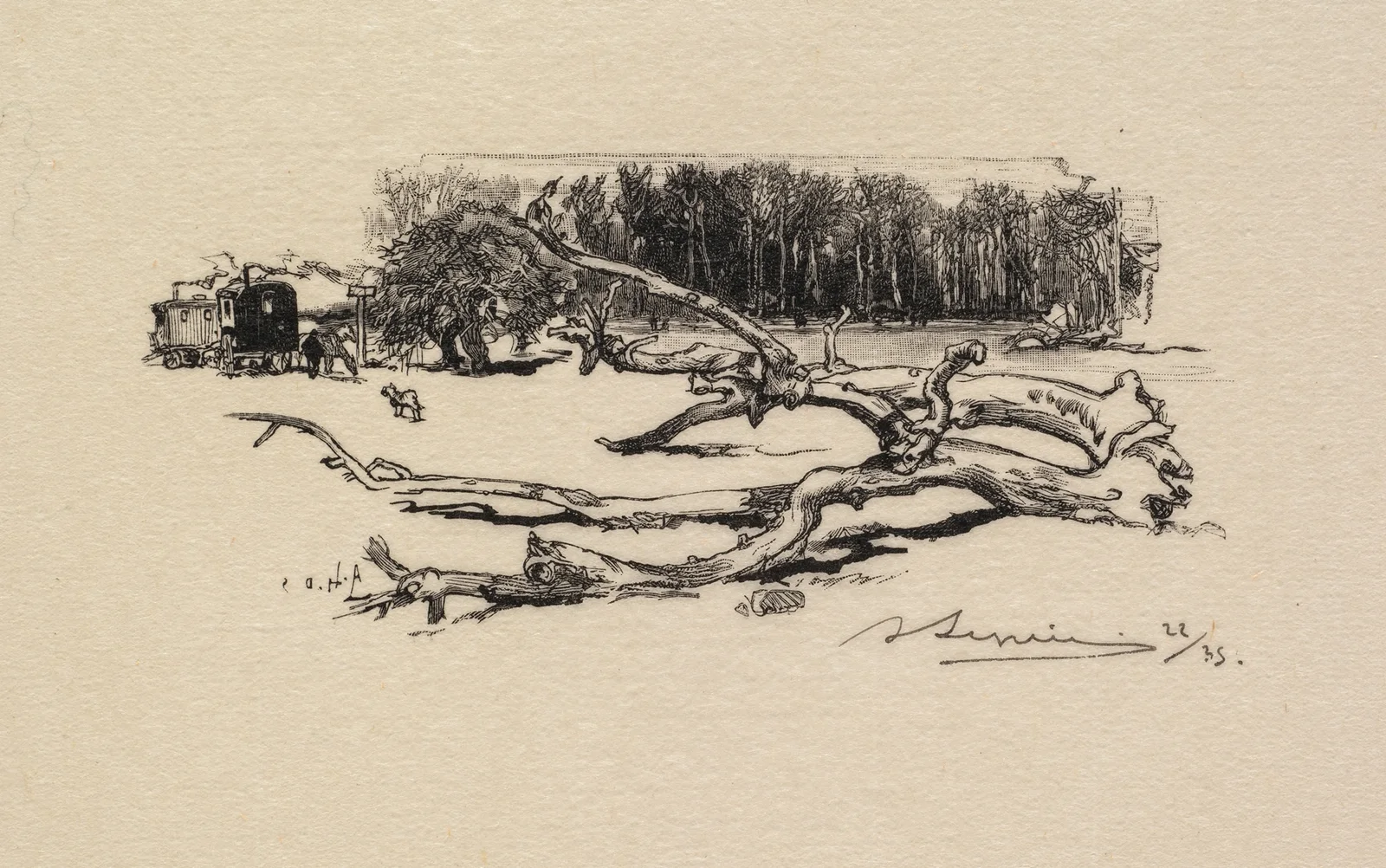 Carrefour de l’Epine av Auguste Louis Lepère