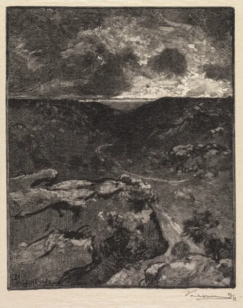 Franchard Valley av Auguste Louis Lepère