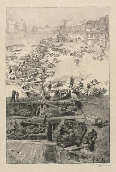 Potatoes Arriving at the Hôtel de Ville av Auguste Louis Lepère