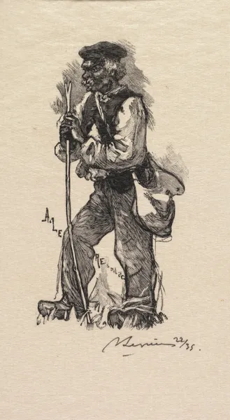 Serpent Merchant, 1890 – nr 2 av Auguste Louis Lepère