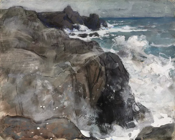 Storm on the Island of Yeu av Auguste Louis Lepère