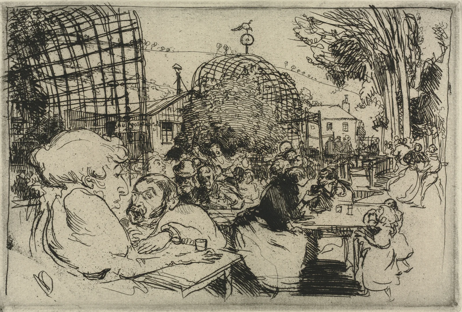 The Two Hunchbacks av Auguste Louis Lepère