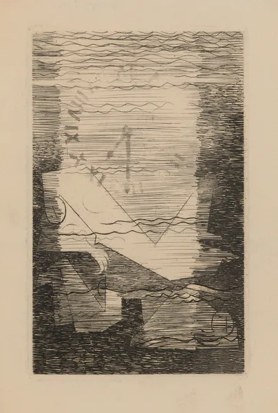 Le Pont Mirabeau av Louis Marcoussis