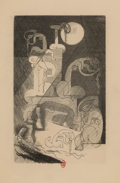 Nuit rhénane av Louis Marcoussis