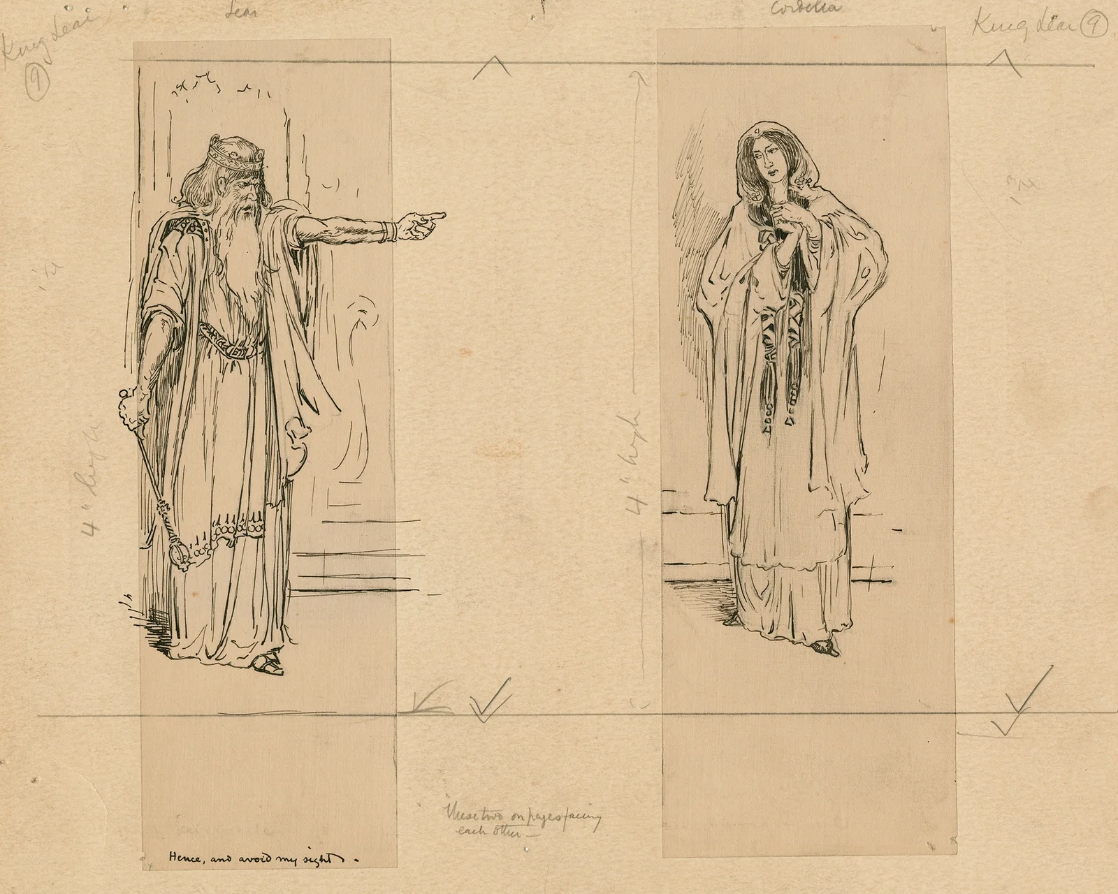 Lear, Cordelia av Louis Rhead