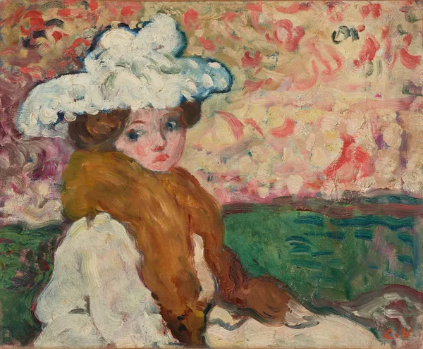 Femme à la charlotte av Louis Valtat