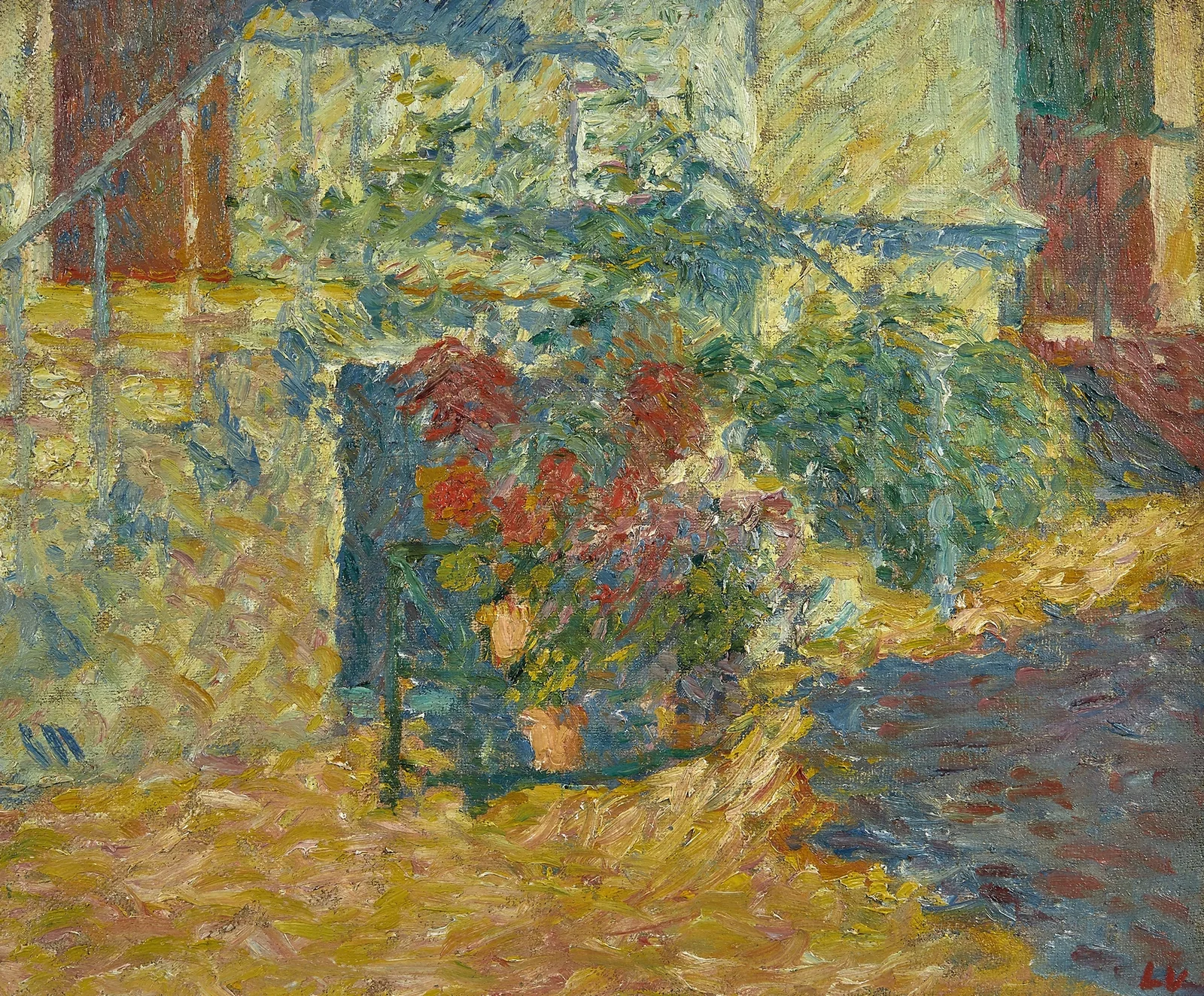 Le perron fleuri – Versailles av Louis Valtat