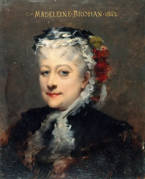 Portrait de Madeleine Brohant (1833-1900), sociétaire de la Comédie-Française av Louise Abbéma