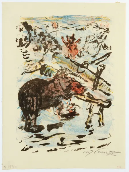 Reinecke Fängt Den Bären Braun In Einem Gespaltenen Baum av Lovis Corinth