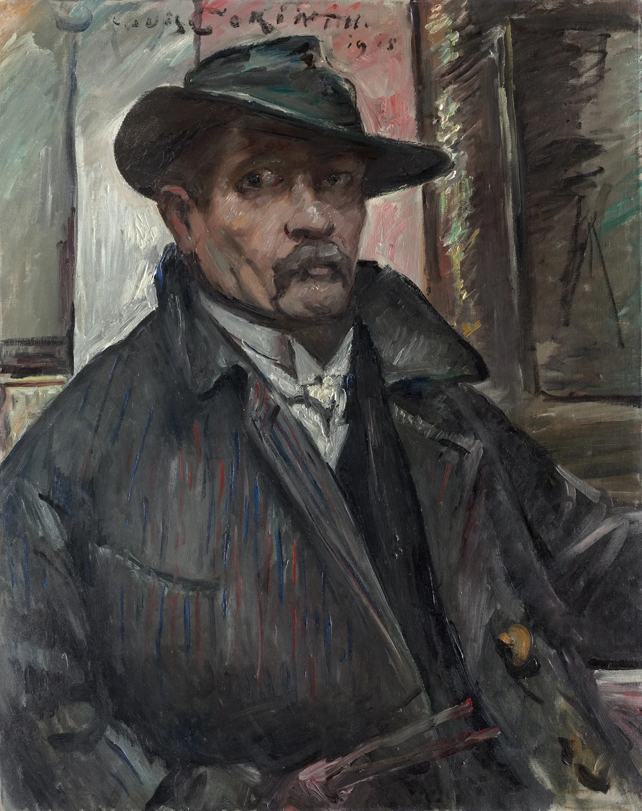 Self-Portrait with Hat and Coat av Lovis Corinth