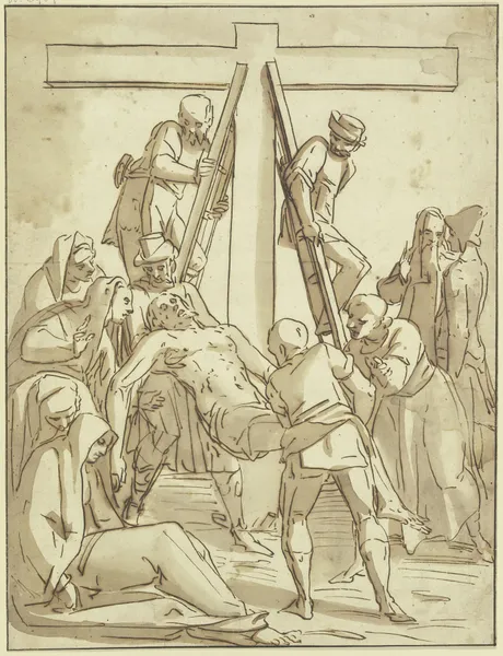 Deposition from the cross. – nr 1 av Luca Cambiaso