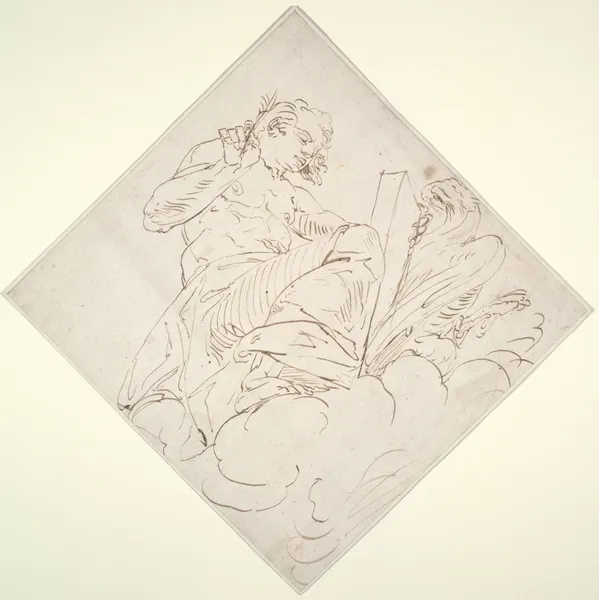 Saint John the Evangelist av Luca Cambiaso