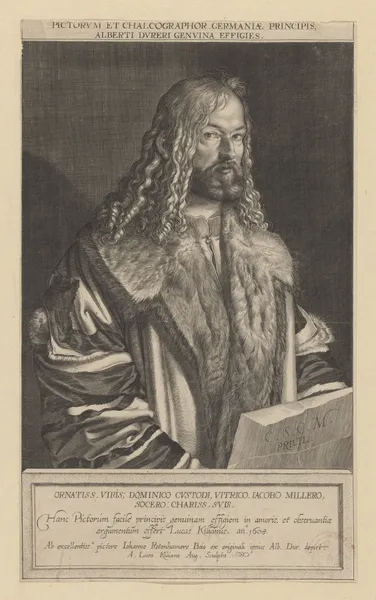 Portrait of Albrecht Dürer av Lucas Kilian