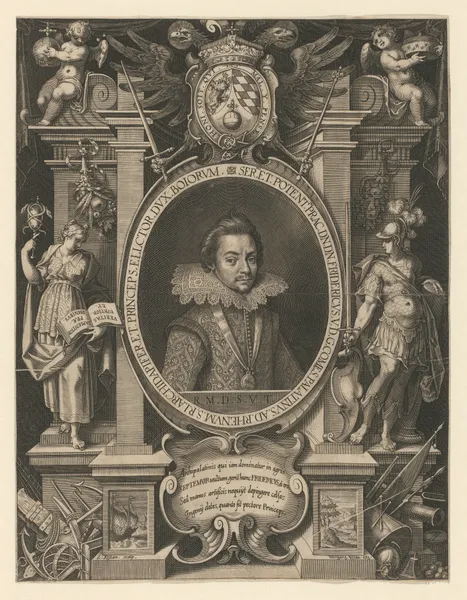 Portrait of Frederick V av Lucas Kilian