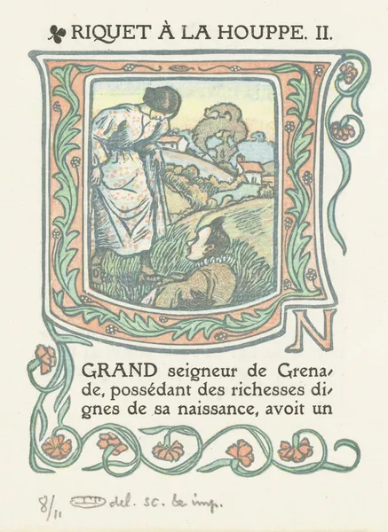 Hoofdletter U av Lucien Pissarro