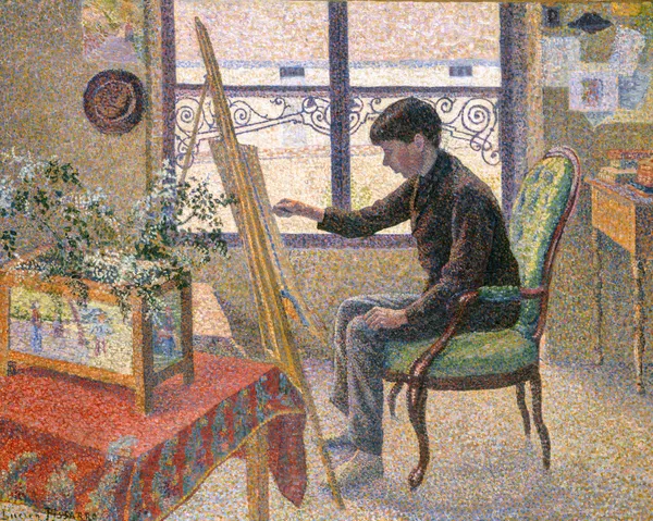 Interior of the Studio av Lucien Pissarro