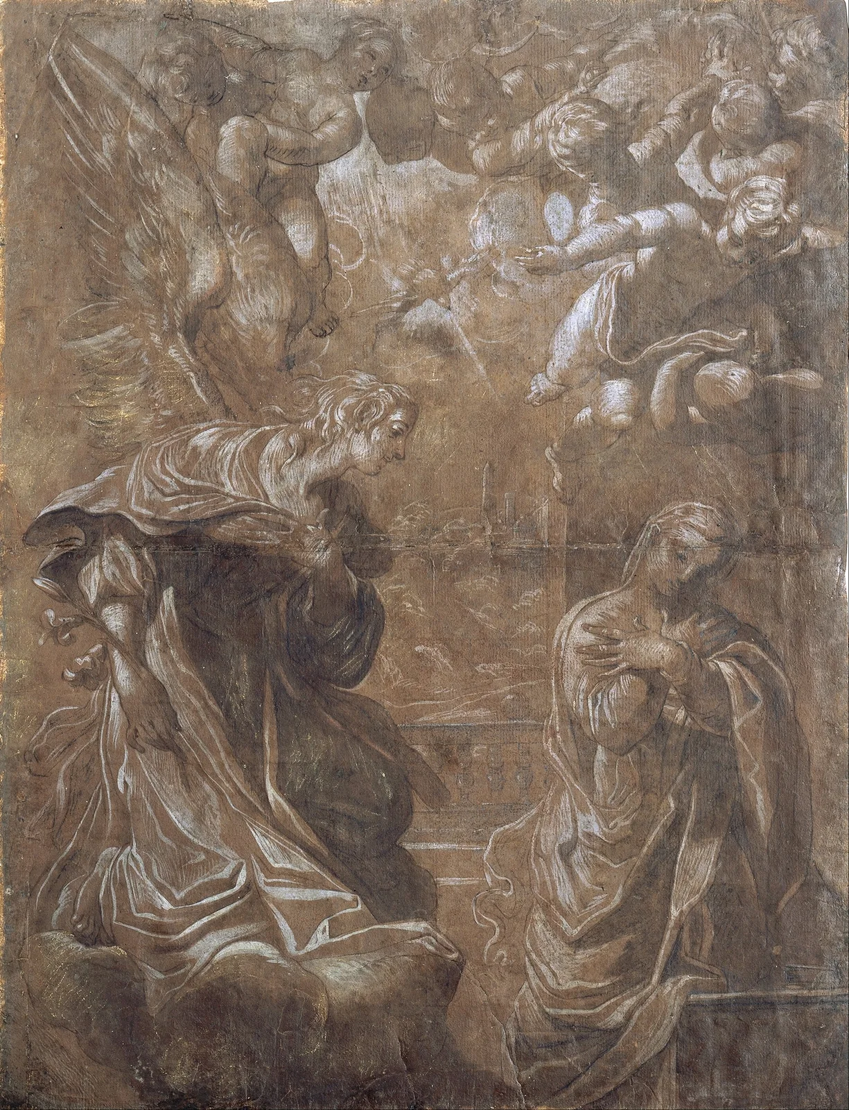 Annunciation av Ludovico Carracci