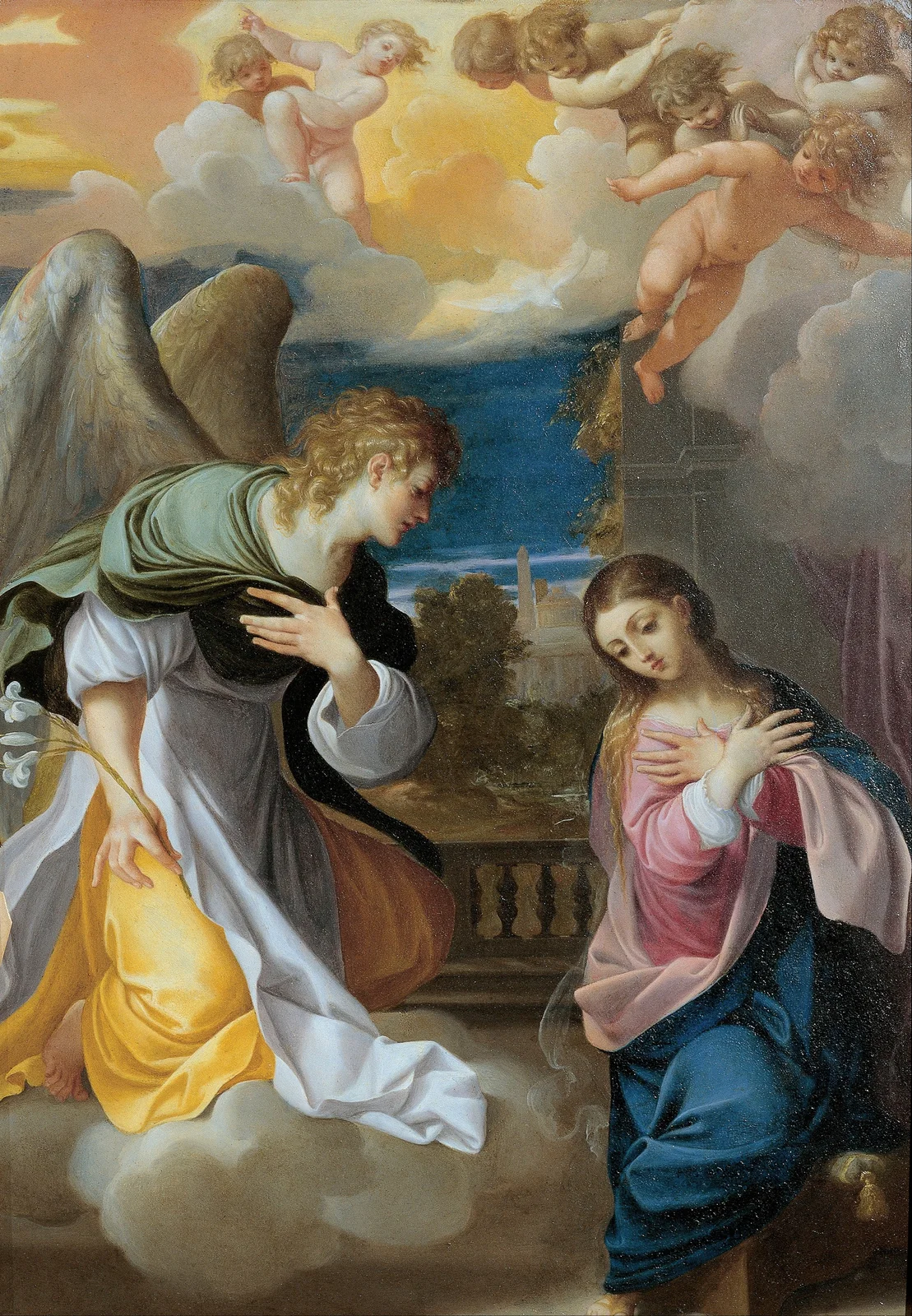 Annunciation av Ludovico Carracci