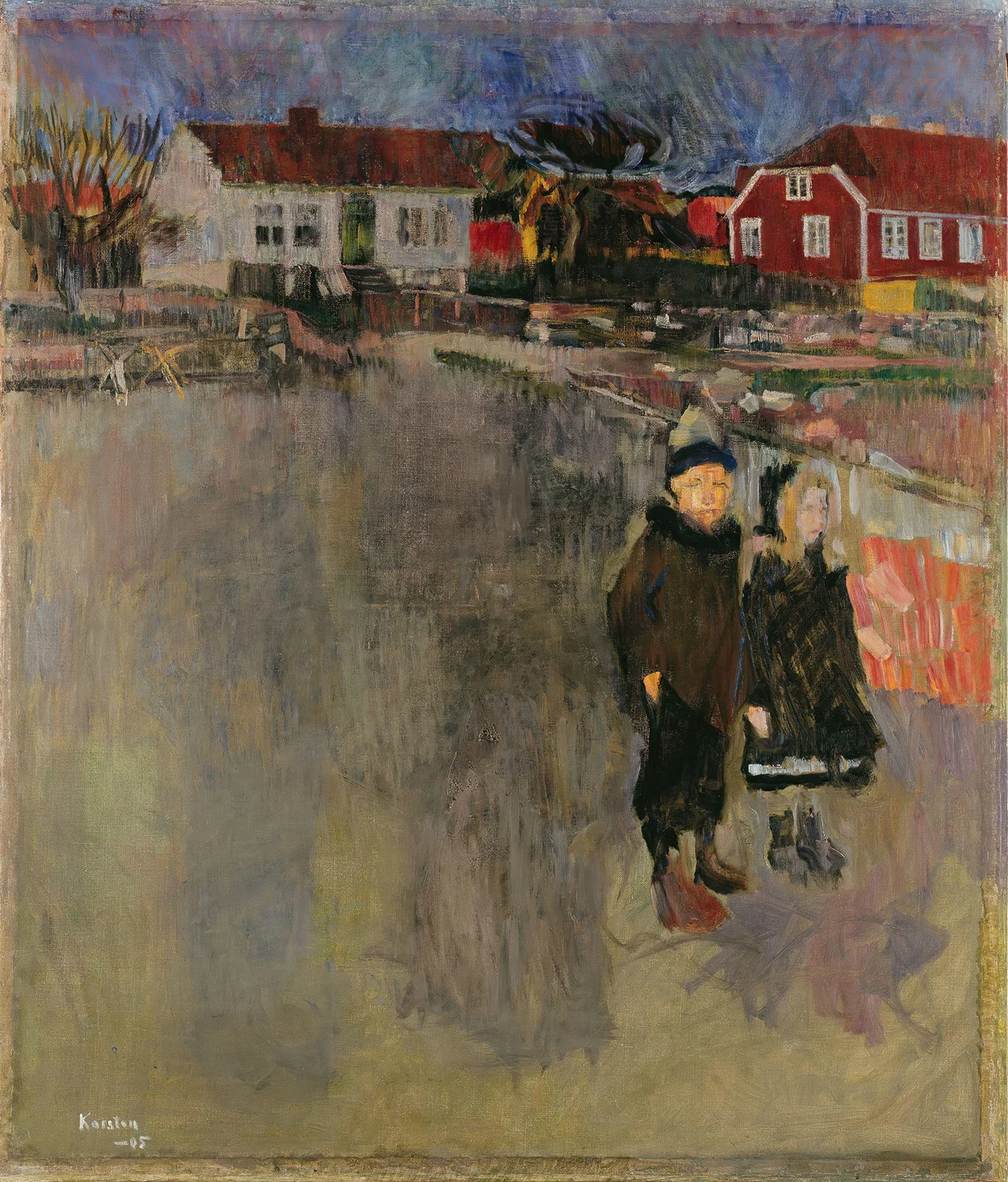 Spring Evening at Ula av Ludvig Karsten