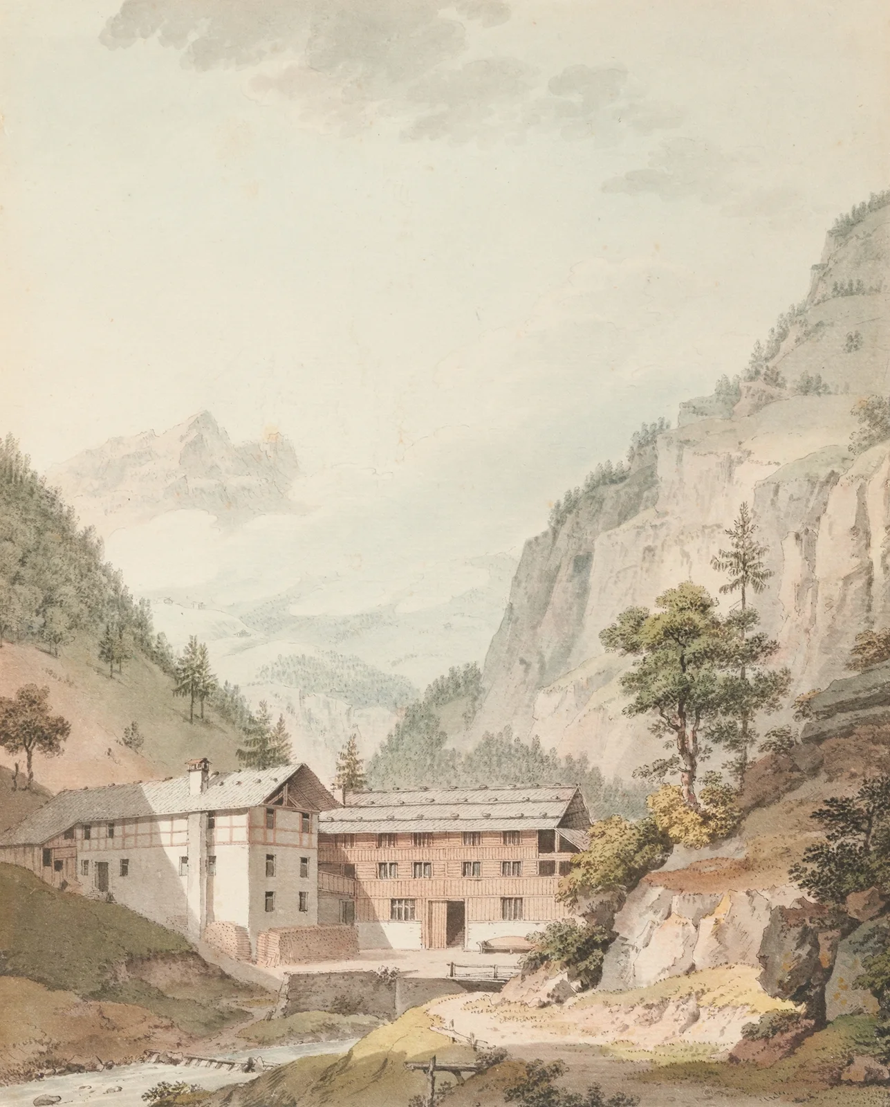 Bad Weissenburg av Johann Ludwig Aberli